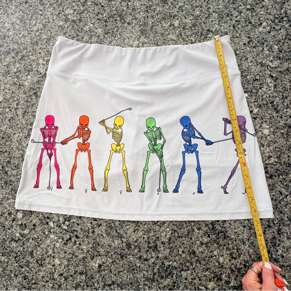 Ready Golf Skort, with Skeletons, Size Large